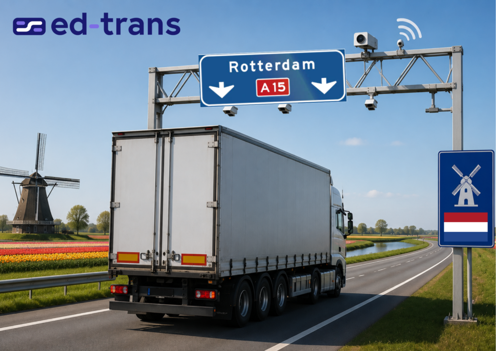 Camion sur la route de Rotterdam